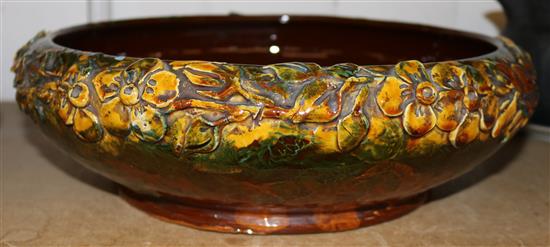 Large Long Park Torquayware bowl